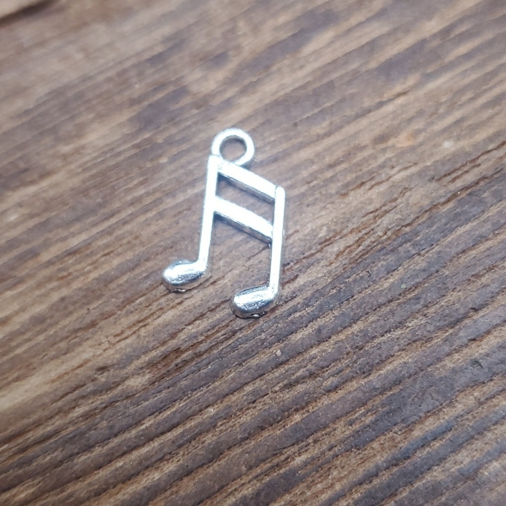 Silver 925 music note symbol pendant charm P106